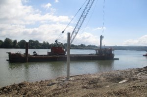 Postavljanje pontona i sređivanje plaže, jun 2016