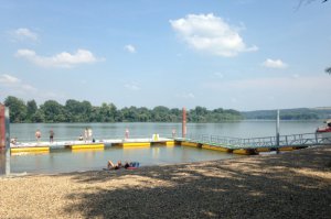 Postavljanje pontona i sređivanje plaže, jun 2016