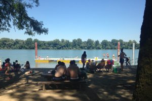 Postavljanje pontona i sređivanje plaže, jun 2016